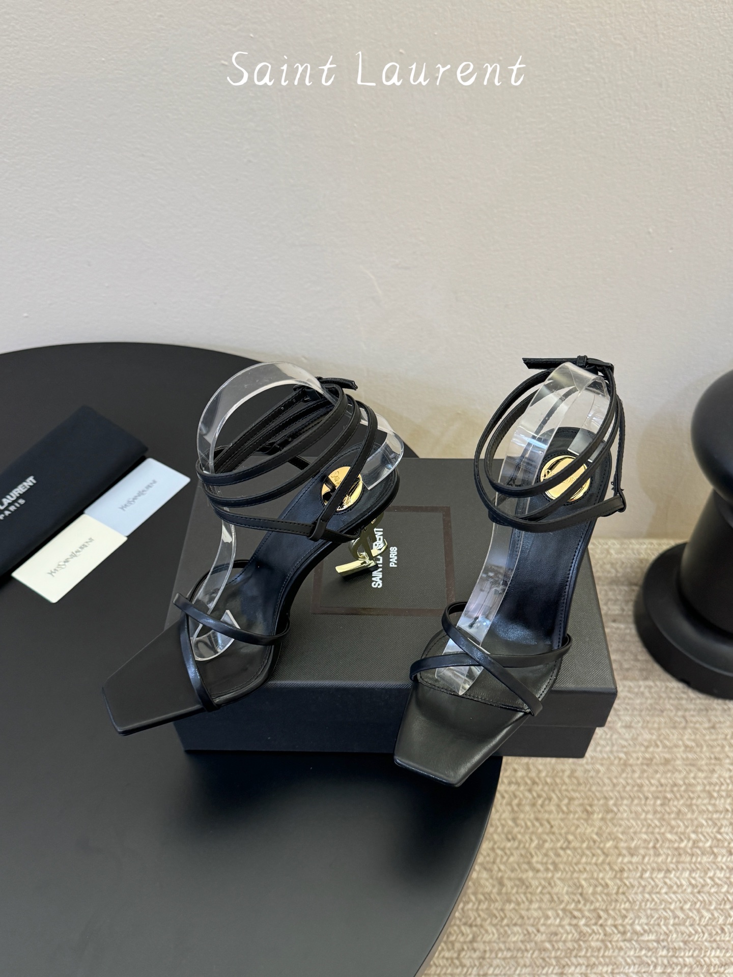 圣罗兰Saint Lauren* 25ss新品交叉带高跟鞋绝美圣罗兰也不过于此！Ysl走秀款高跟鞋 各种