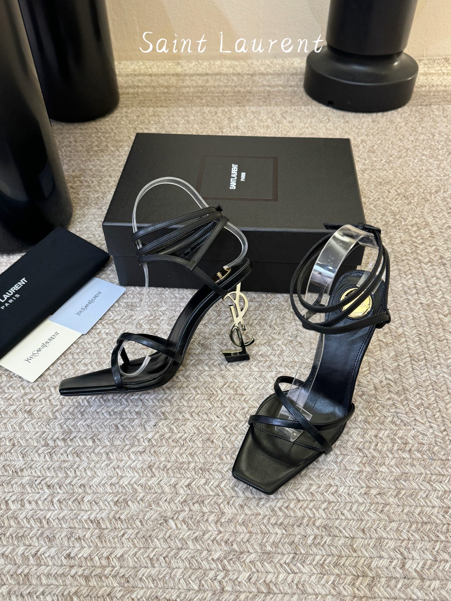圣罗兰Saint Lauren* 25ss新品交叉带高跟鞋绝美圣罗兰也不过于此！Ysl走秀款高跟鞋 各种
