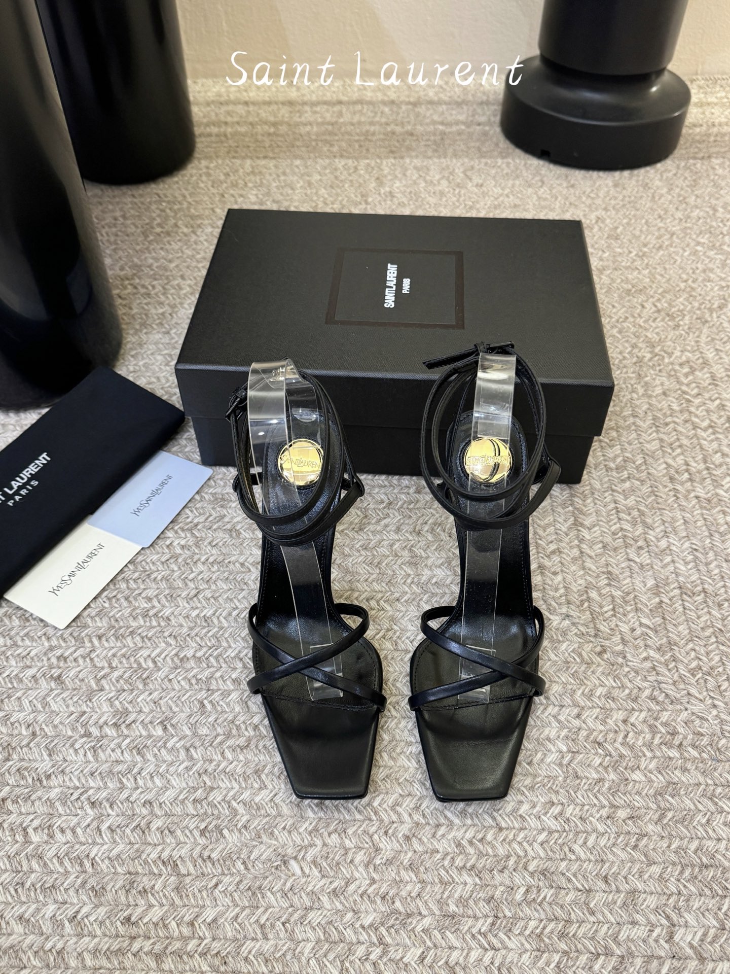 圣罗兰Saint Lauren* 25ss新品交叉带高跟鞋绝美圣罗兰也不过于此！Ysl走秀款高跟鞋 各种