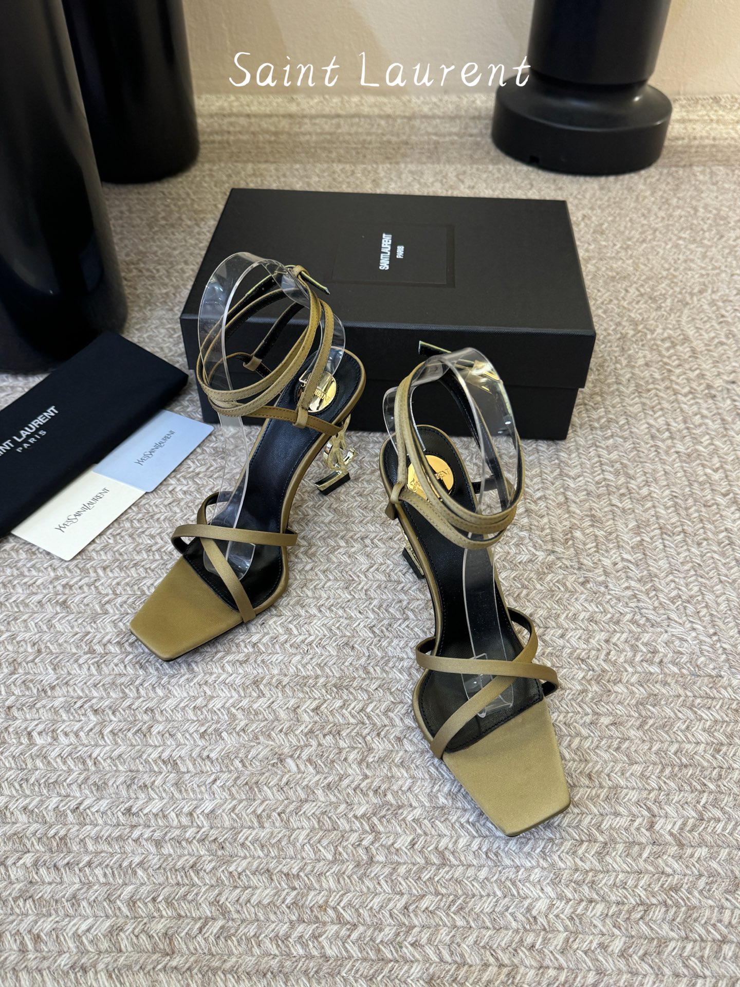 圣罗兰Saint Lauren* 25ss新品交叉带高跟鞋绝美圣罗兰也不过于此！Ysl走秀款高跟鞋 各种