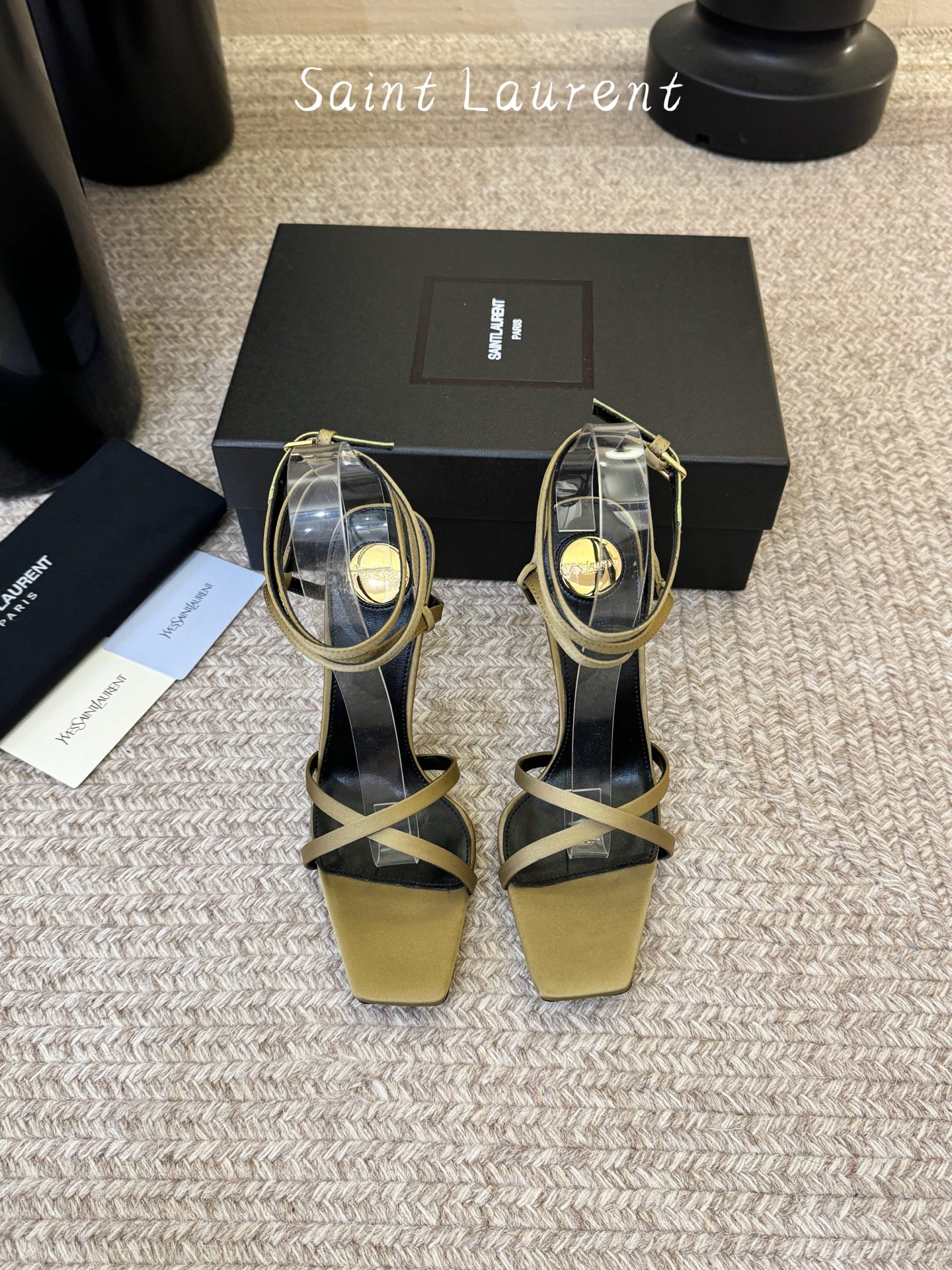 圣罗兰Saint Lauren* 25ss新品交叉带高跟鞋绝美圣罗兰也不过于此！Ysl走秀款高跟鞋 各种