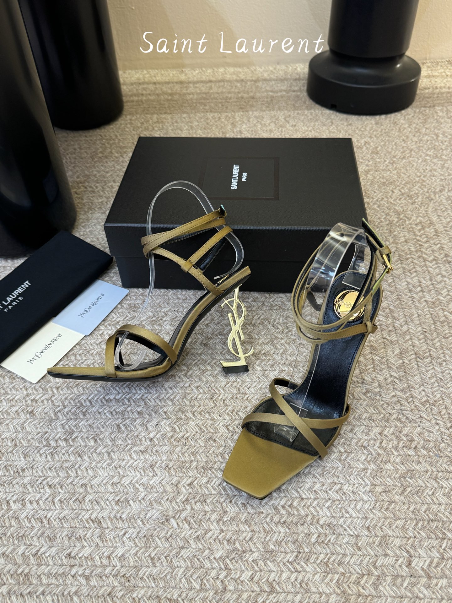 圣罗兰Saint Lauren* 25ss新品交叉带高跟鞋绝美圣罗兰也不过于此！Ysl走秀款高跟鞋 各种