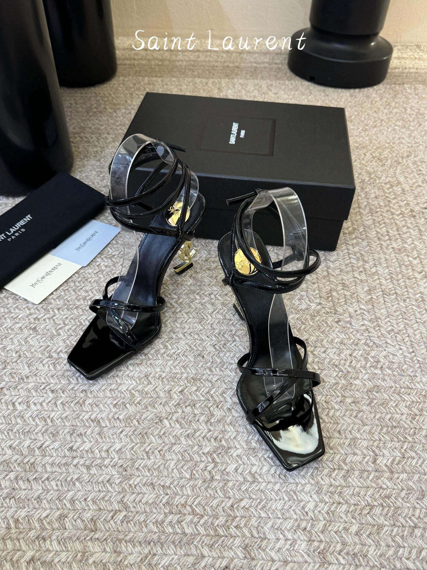 圣罗兰Saint Lauren* 25ss新品交叉带高跟鞋绝美圣罗兰也不过于此！Ysl走秀款高跟鞋 各种