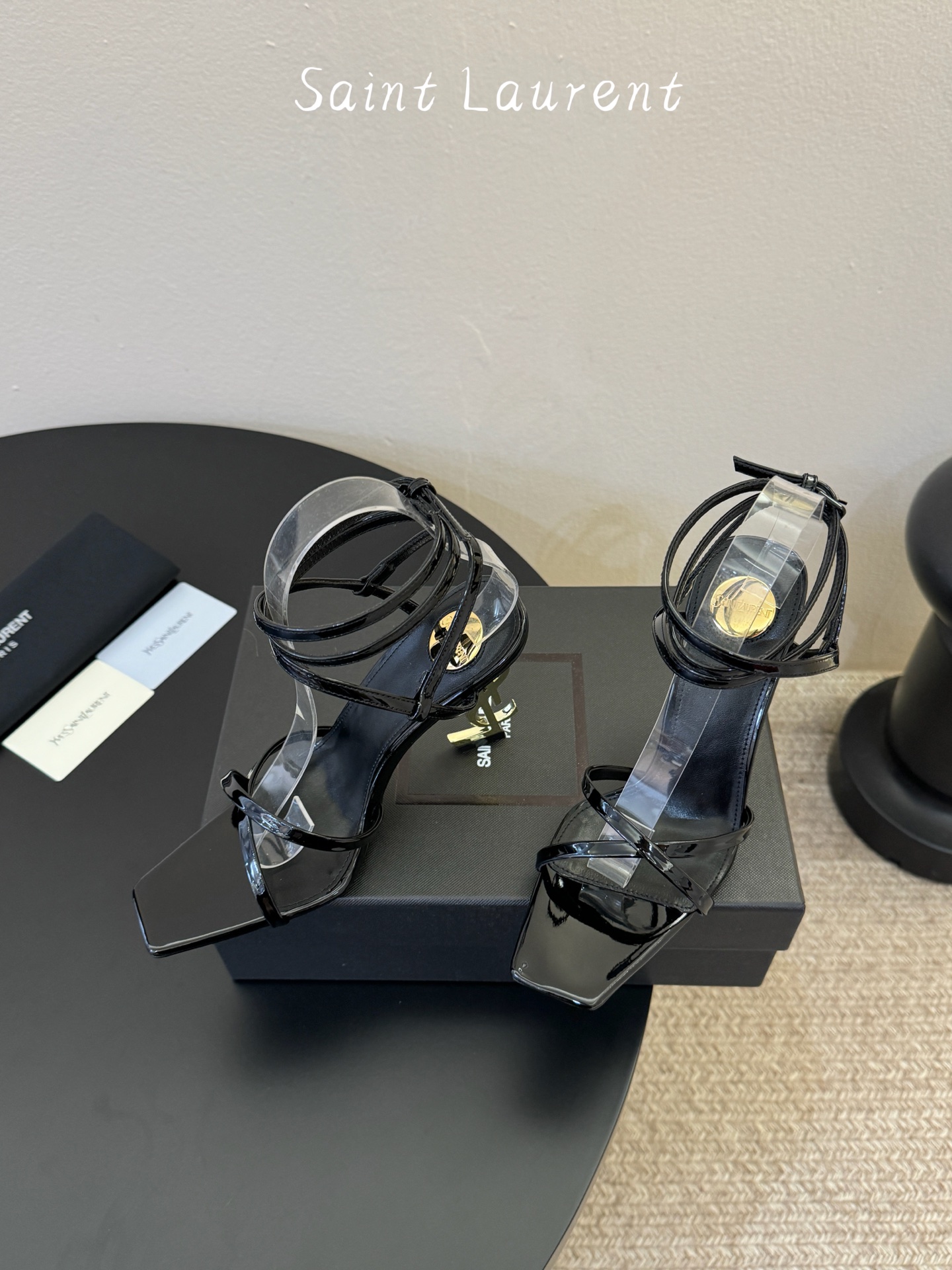 圣罗兰Saint Lauren* 25ss新品交叉带高跟鞋绝美圣罗兰也不过于此！Ysl走秀款高跟鞋 各种