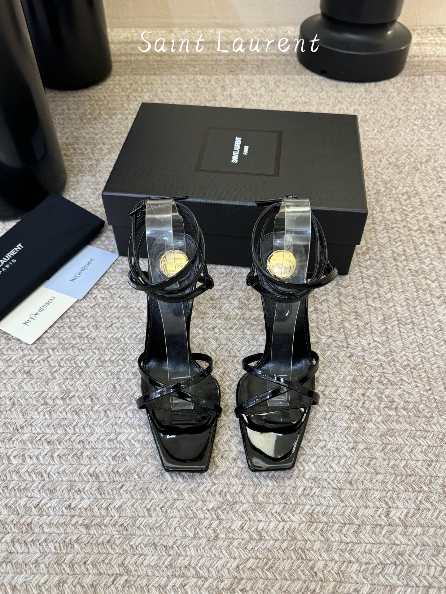 圣罗兰Saint Lauren* 25ss新品交叉带高跟鞋绝美圣罗兰也不过于此！Ysl走秀款高跟鞋 各种