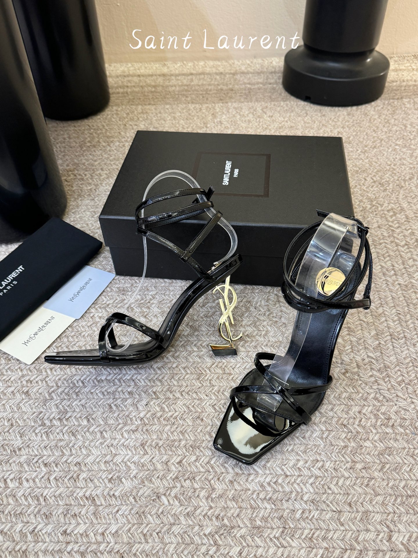 圣罗兰Saint Lauren* 25ss新品交叉带高跟鞋绝美圣罗兰也不过于此！Ysl走秀款高跟鞋 各种