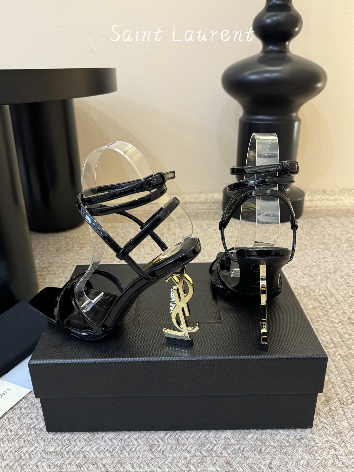 圣罗兰Saint Lauren* 25ss新品交叉带高跟鞋绝美圣罗兰也不过于此！Ysl走秀款高跟鞋 各种