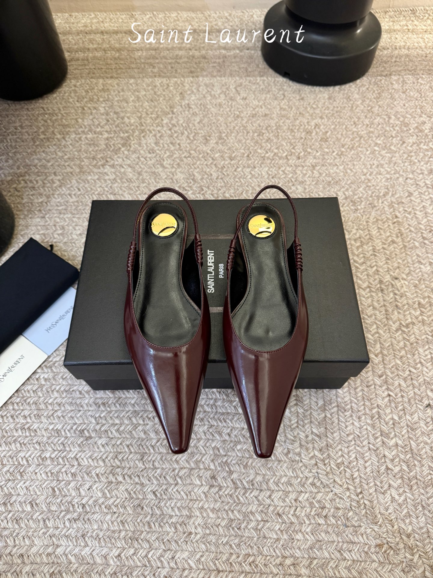 saint laurent 26ss ysl 尖头后空高跟鞋单鞋上脚特别稳，超跟脚，放心入！鞋跟是重新开