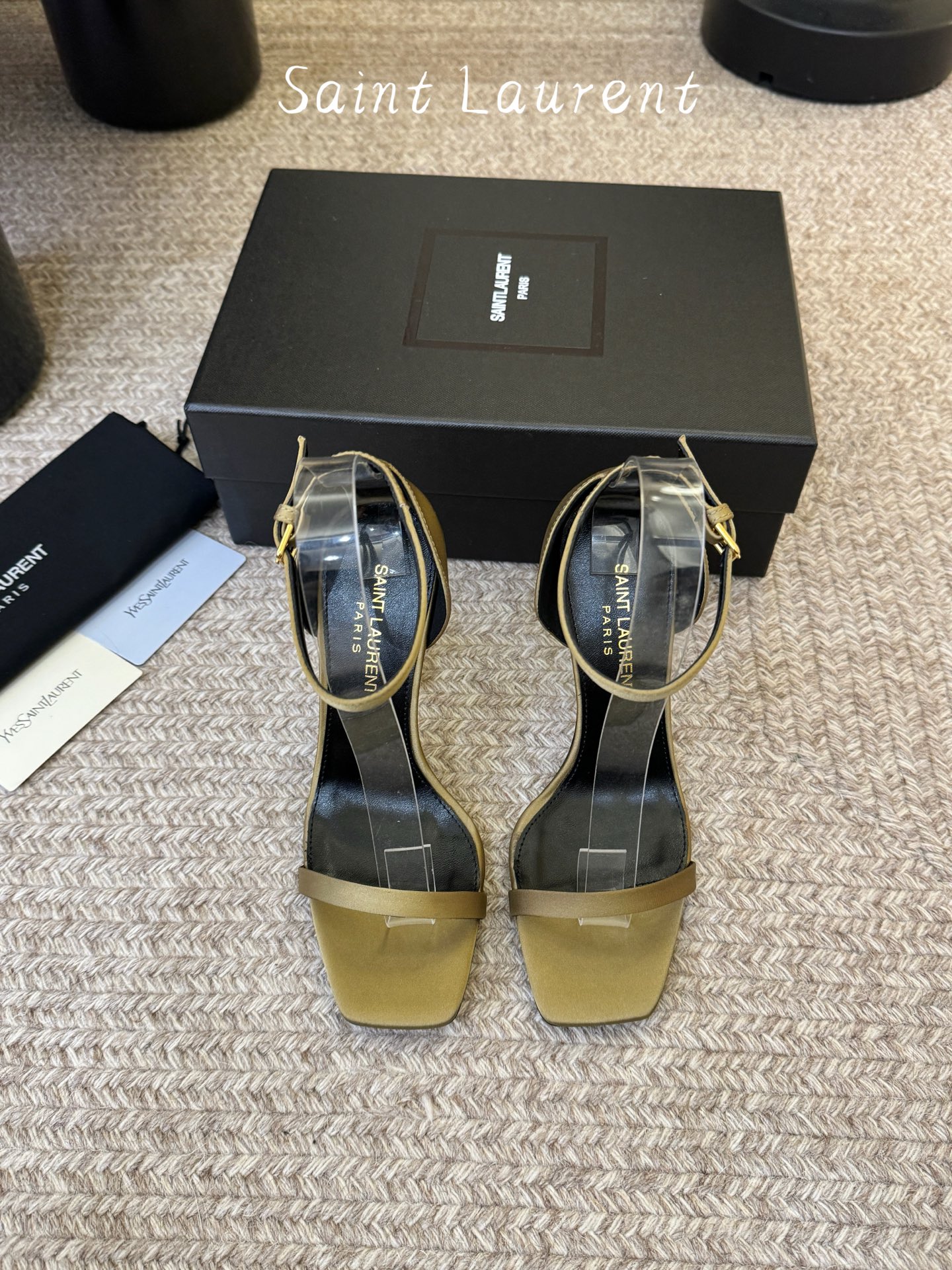 𝗦𝗔𝗜𝗡𝗧 𝗟𝗔𝗨𝗥𝗘𝗡*ysl 经典款高跟凉鞋 唯有YSL最懂女人心 不接受反驳 超级无敌女人味神器 