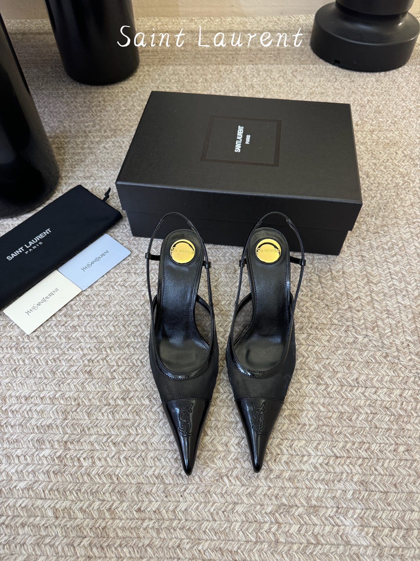 Saint Laurent巴黎秀场同步更新豹纹小猫跟真的太好看啦Saint Laurent 圣罗兰尖头漏