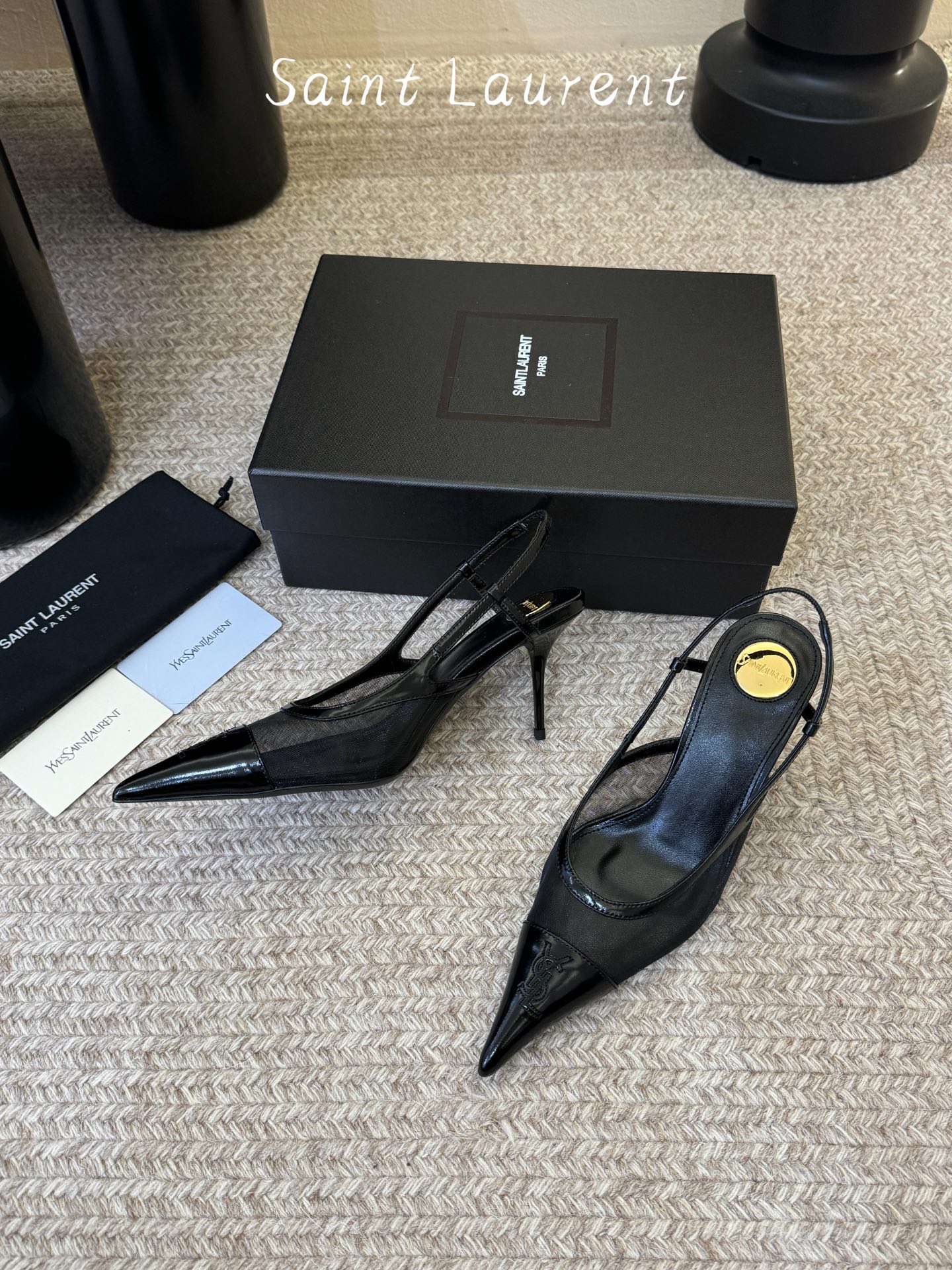 Saint Laurent巴黎秀场同步更新豹纹小猫跟真的太好看啦Saint Laurent 圣罗兰尖头漏