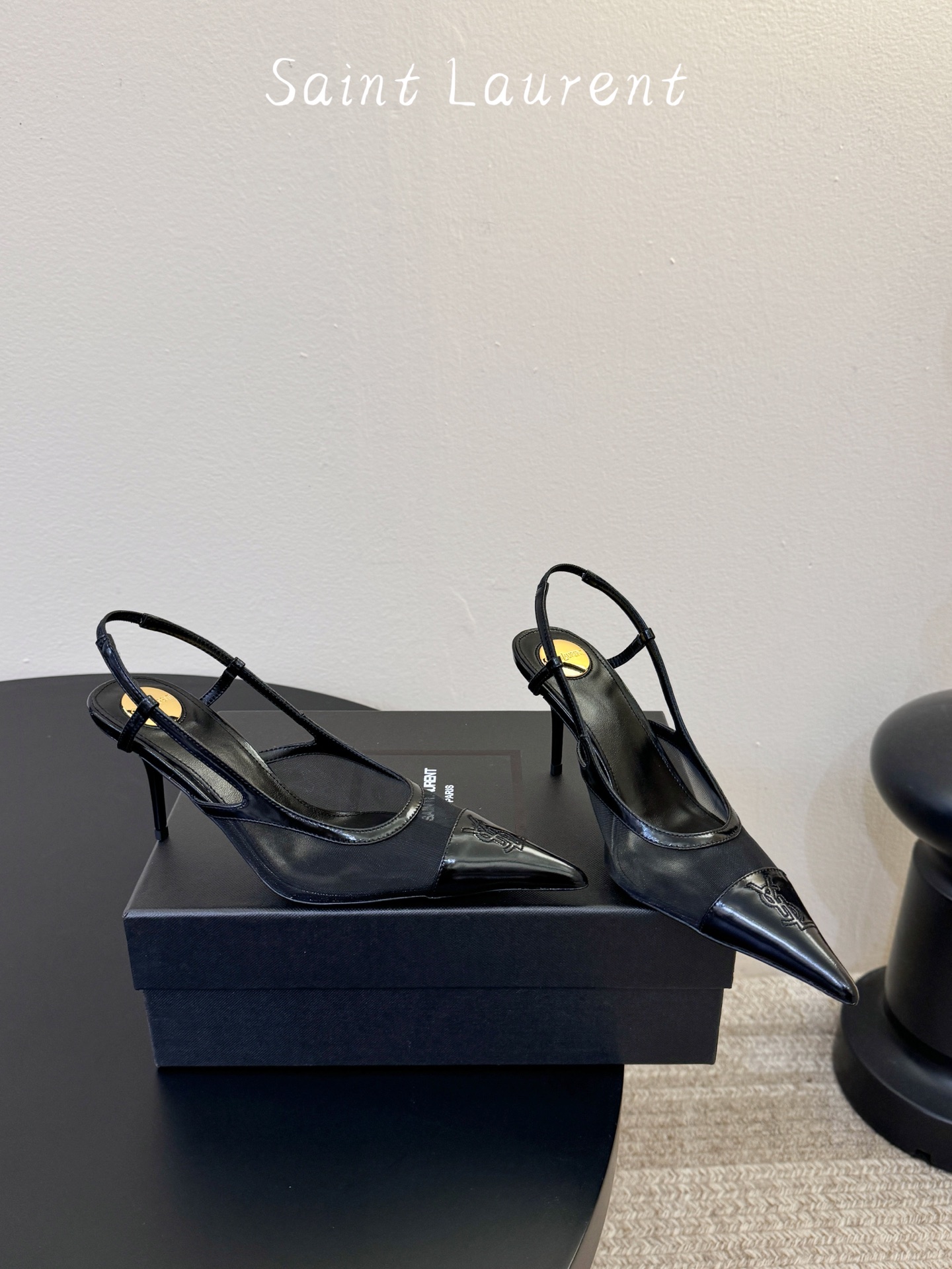 Saint Laurent巴黎秀场同步更新豹纹小猫跟真的太好看啦Saint Laurent 圣罗兰尖头漏