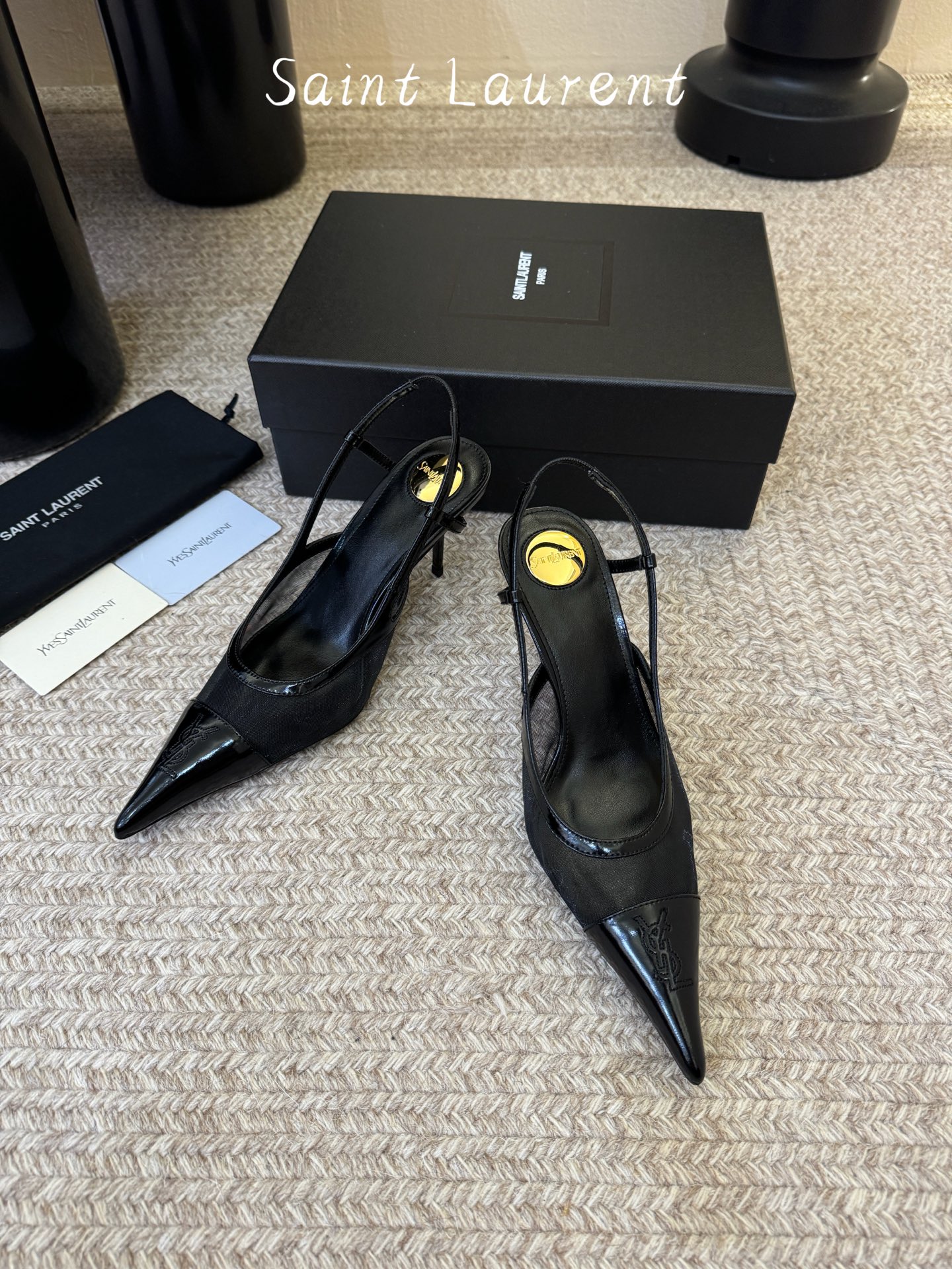 Saint Laurent巴黎秀场同步更新豹纹小猫跟真的太好看啦Saint Laurent 圣罗兰尖头漏