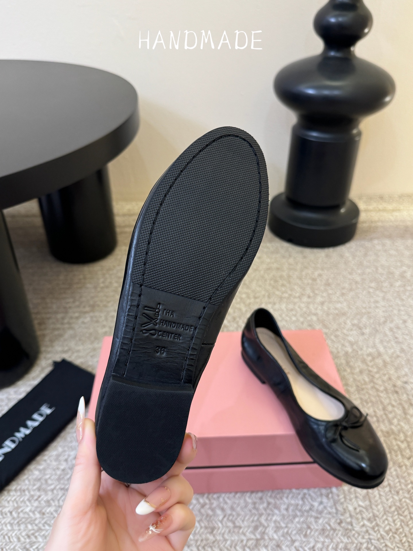 顶级HANDMADE独家新品最高版本买手代购1:1完美复刻 平底凉鞋单鞋原版开模真皮鞋底 原版套楦鞋型很