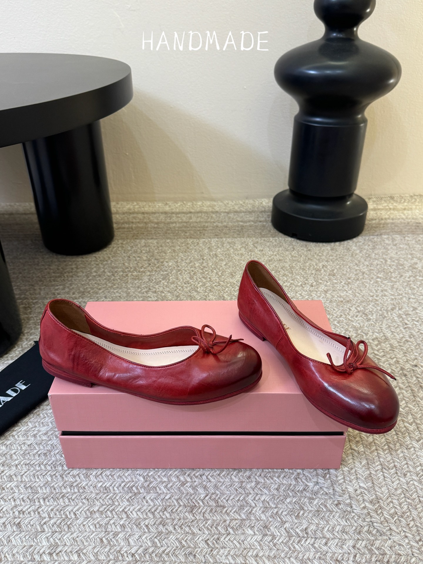 顶级HANDMADE独家新品最高版本买手代购1:1完美复刻 平底凉鞋单鞋原版开模真皮鞋底 原版套楦鞋型很