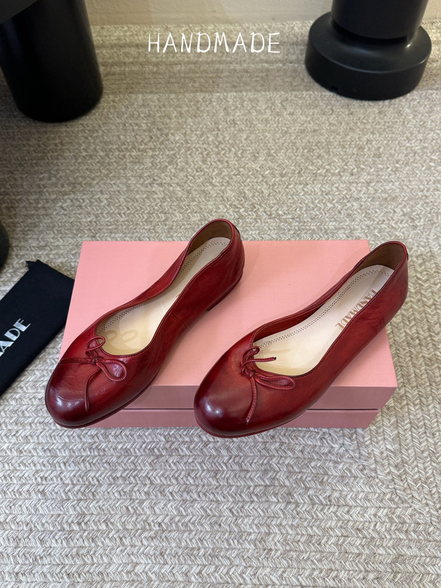 顶级HANDMADE独家新品最高版本买手代购1:1完美复刻 平底凉鞋单鞋原版开模真皮鞋底 原版套楦鞋型很