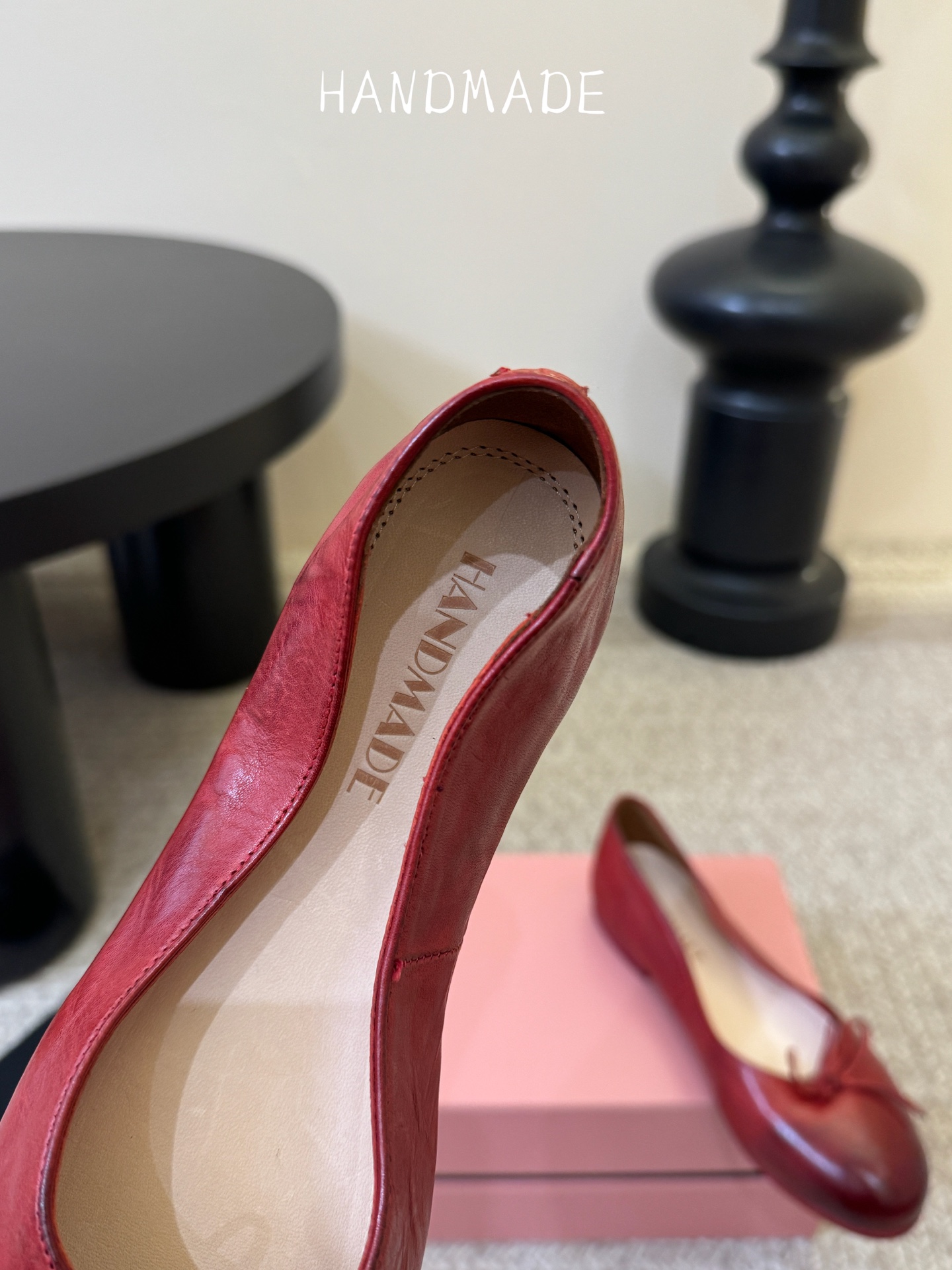 顶级HANDMADE独家新品最高版本买手代购1:1完美复刻 平底凉鞋单鞋原版开模真皮鞋底 原版套楦鞋型很