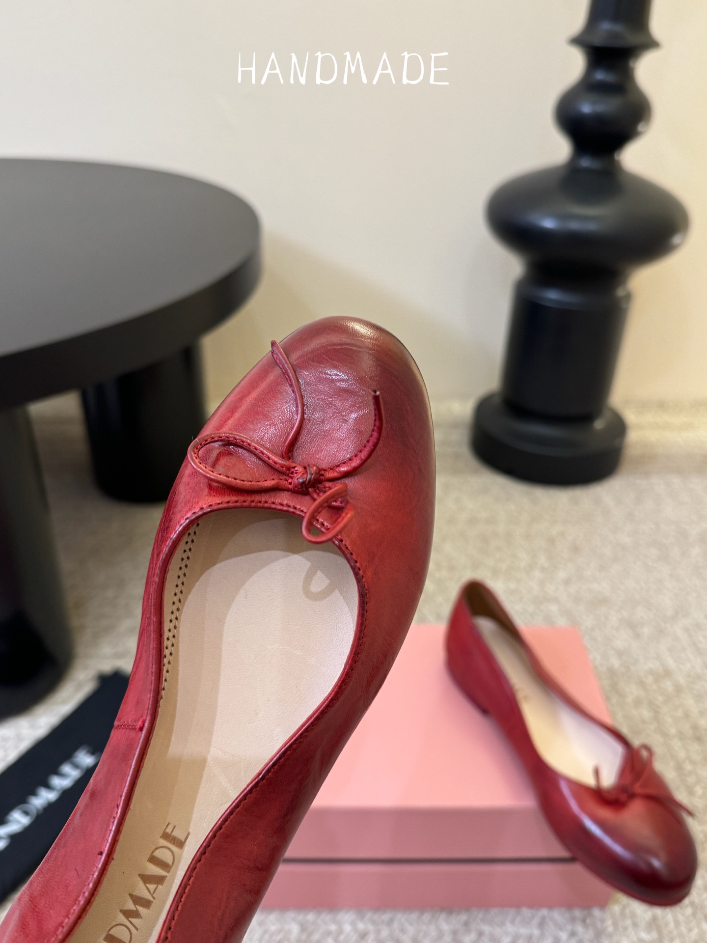 顶级HANDMADE独家新品最高版本买手代购1:1完美复刻 平底凉鞋单鞋原版开模真皮鞋底 原版套楦鞋型很