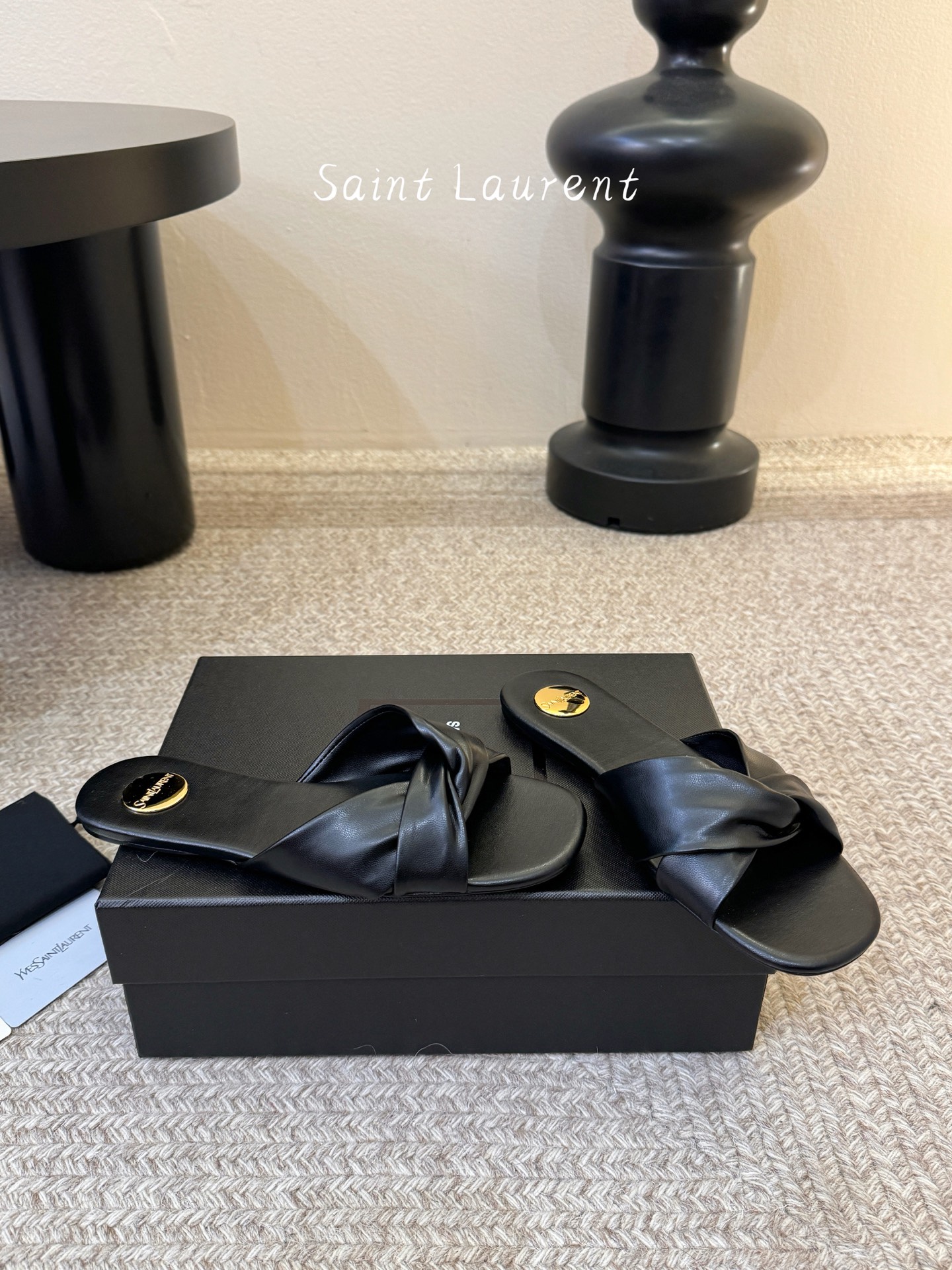 Saint Laurent / 圣罗兰Lee方头交叉拖 YSL姐姐的美丽尤物高跟鞋 又是人间圣罗兰 Ro