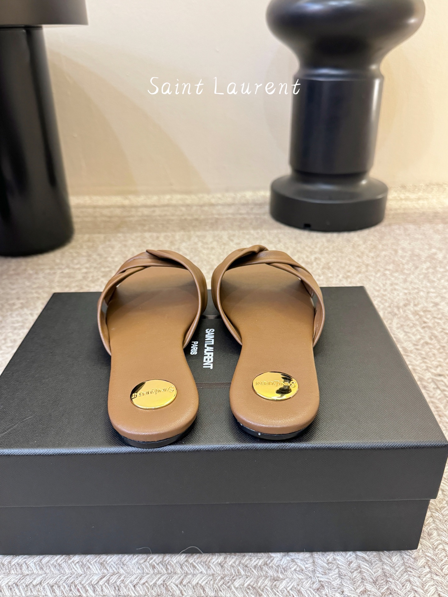 Saint Laurent / 圣罗兰Lee方头交叉拖 YSL姐姐的美丽尤物高跟鞋 又是人间圣罗兰 Ro