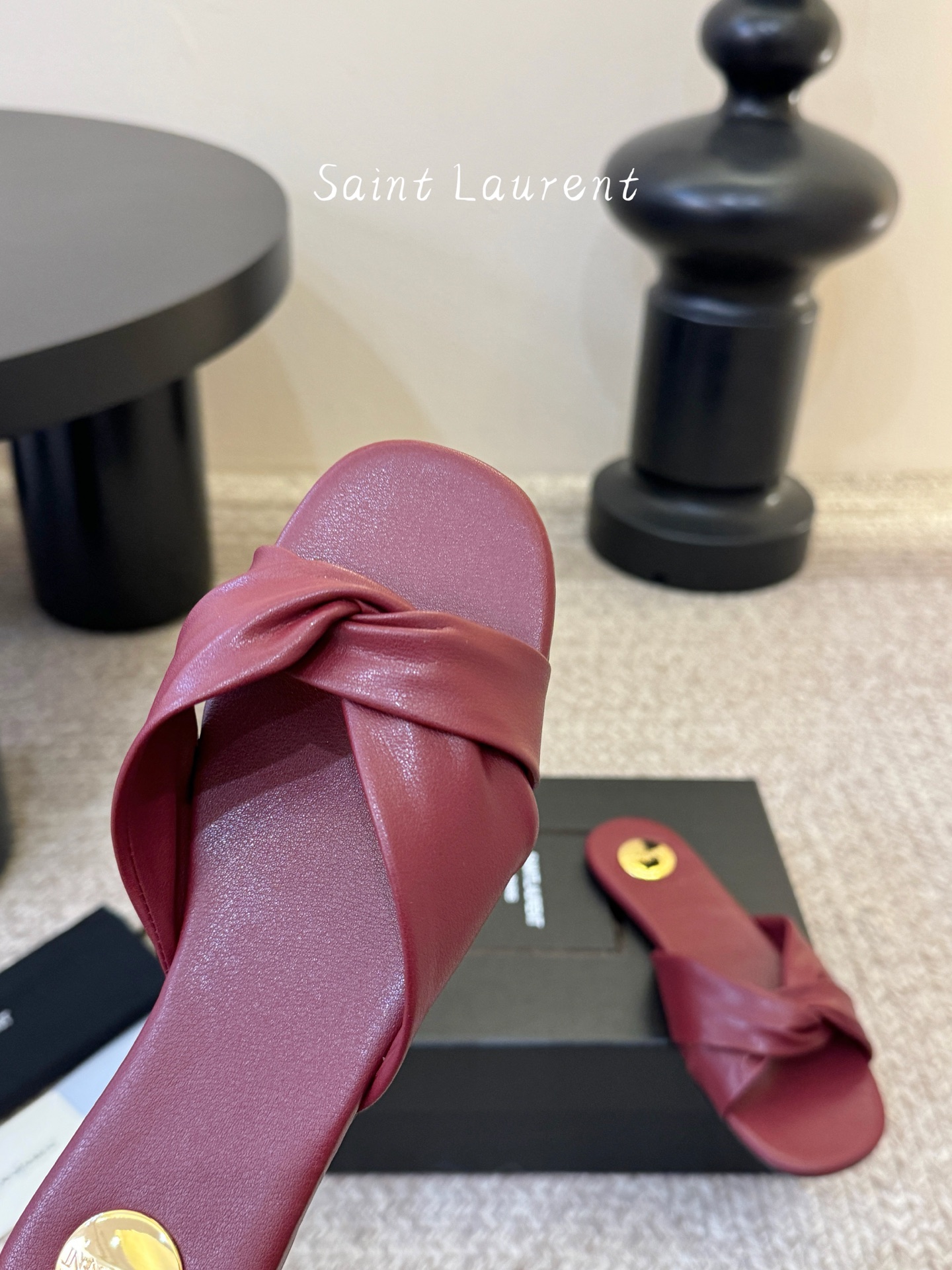 Saint Laurent / 圣罗兰Lee方头交叉拖 YSL姐姐的美丽尤物高跟鞋 又是人间圣罗兰 Ro