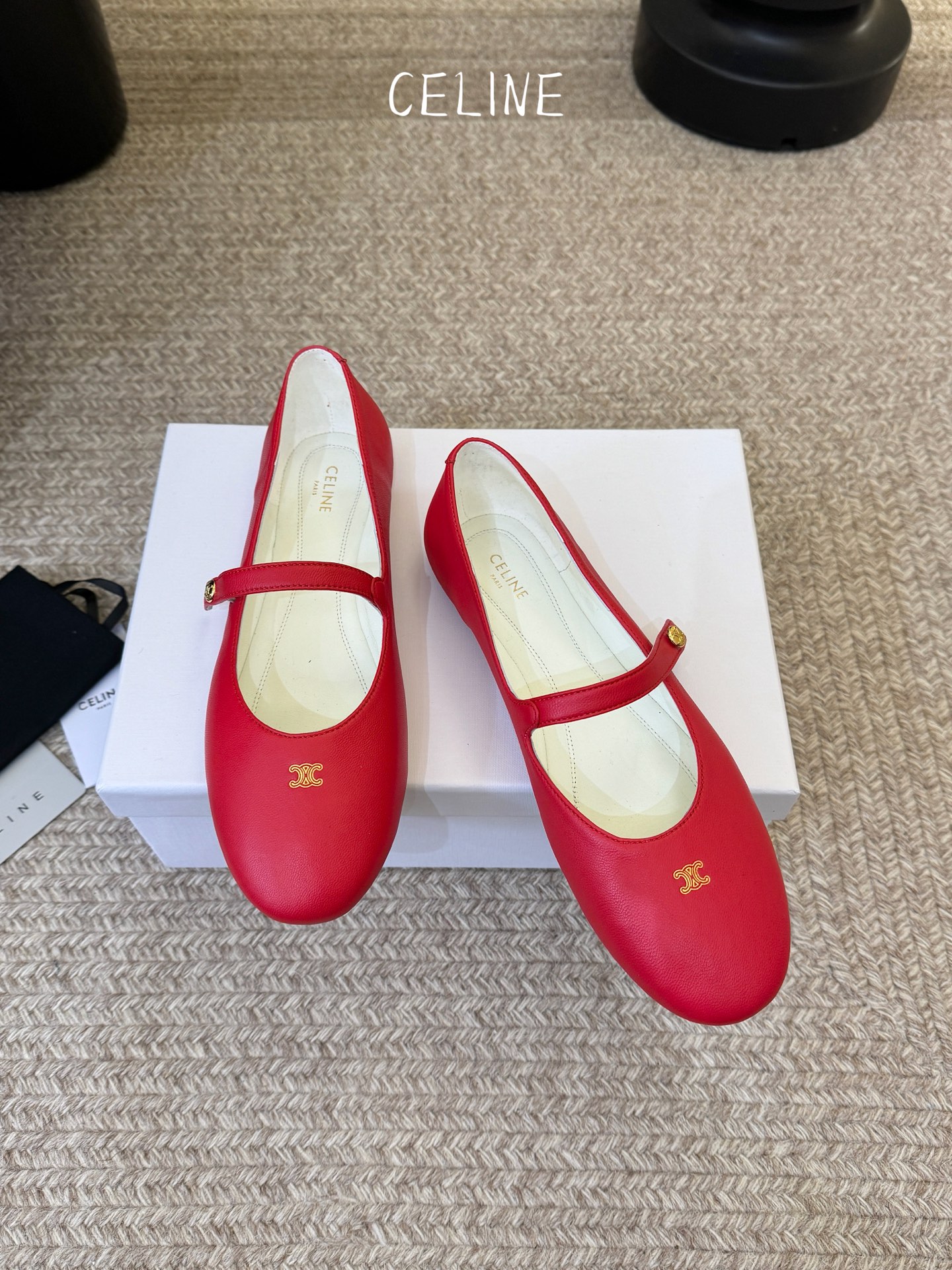 Celine CELINE*赛琳新款玛丽珍平底乐福鞋单鞋