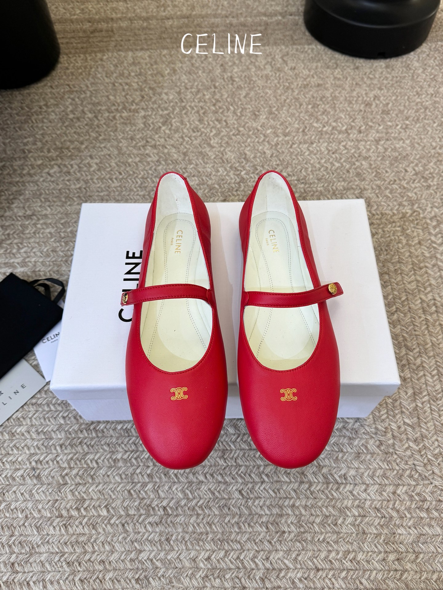 Celine CELINE*赛琳新款玛丽珍平底乐福鞋单鞋
