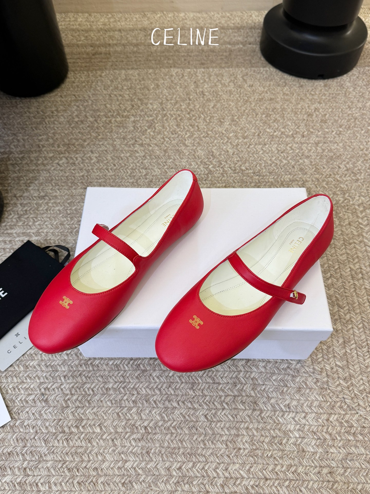Celine CELINE*赛琳新款玛丽珍平底乐福鞋单鞋
