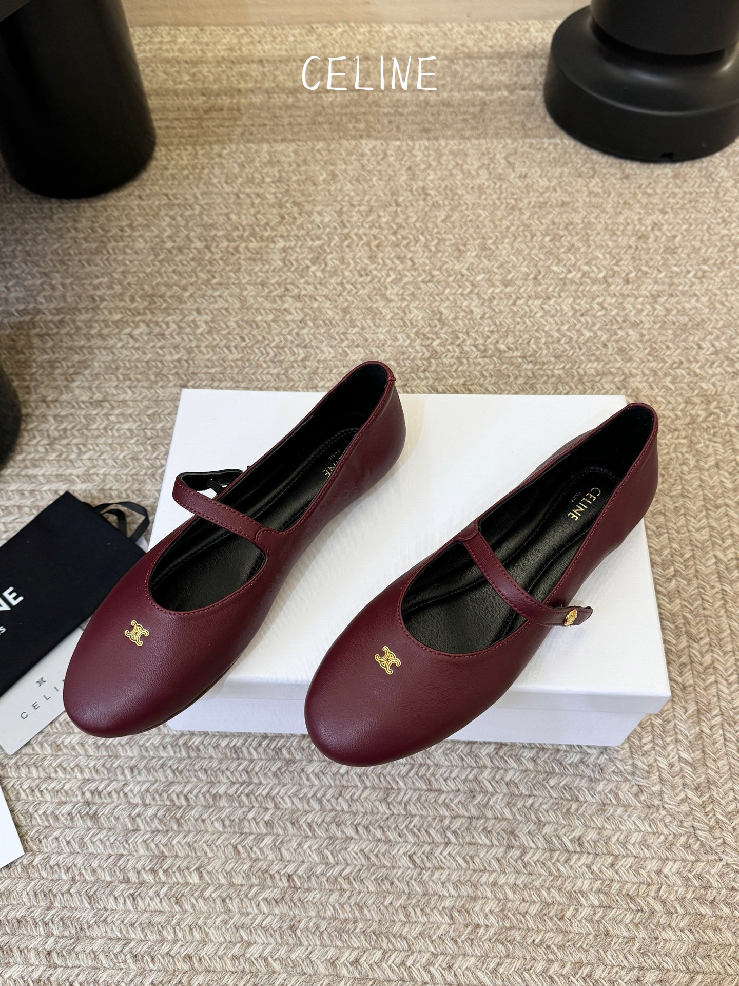 Celine CELINE*赛琳新款玛丽珍平底乐福鞋单鞋
