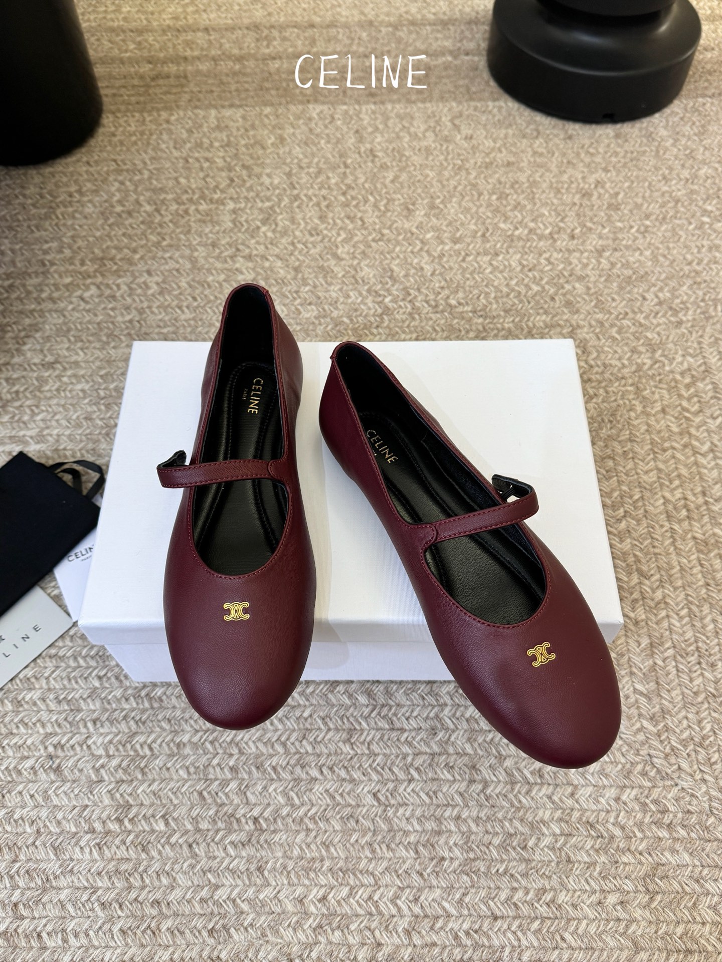 Celine CELINE*赛琳新款玛丽珍平底乐福鞋单鞋