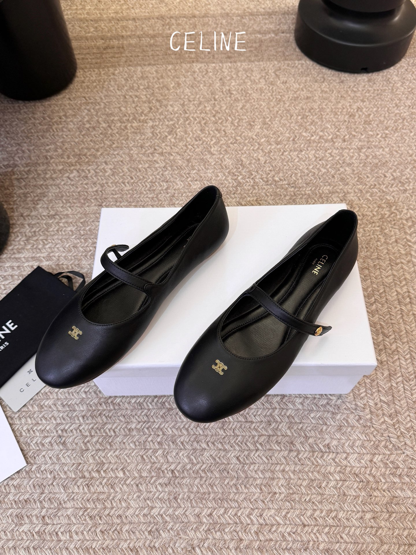 Celine CELINE*赛琳新款玛丽珍平底乐福鞋单鞋