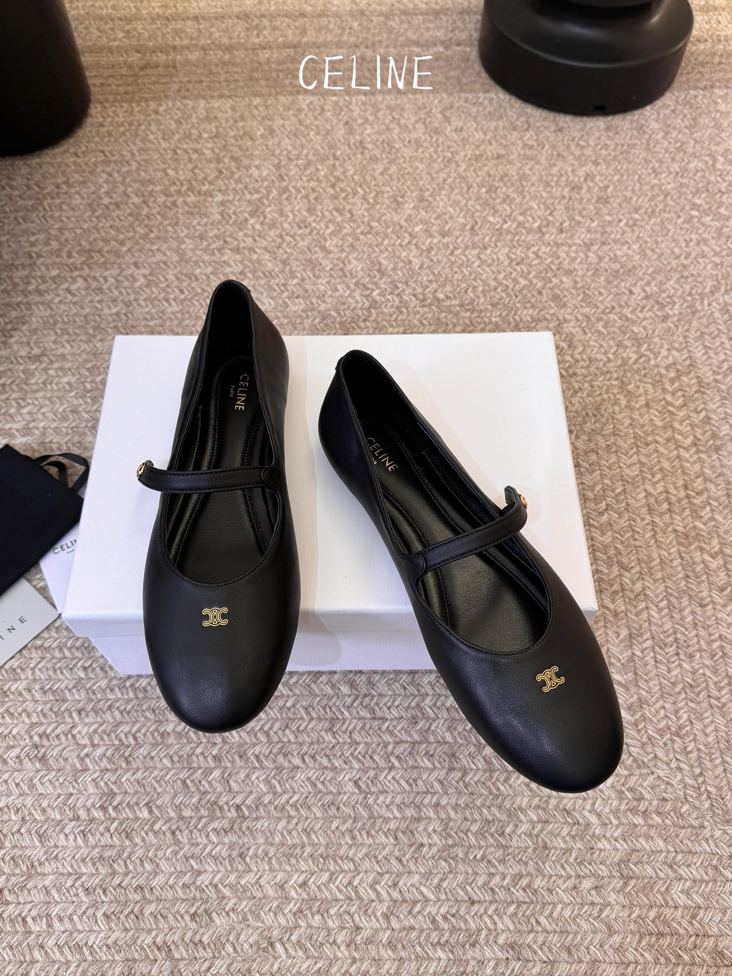 Celine CELINE*赛琳新款玛丽珍平底乐福鞋单鞋