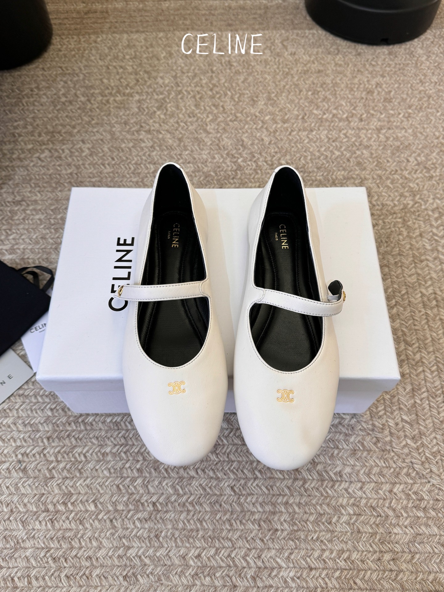 Celine CELINE*赛琳新款玛丽珍平底乐福鞋单鞋