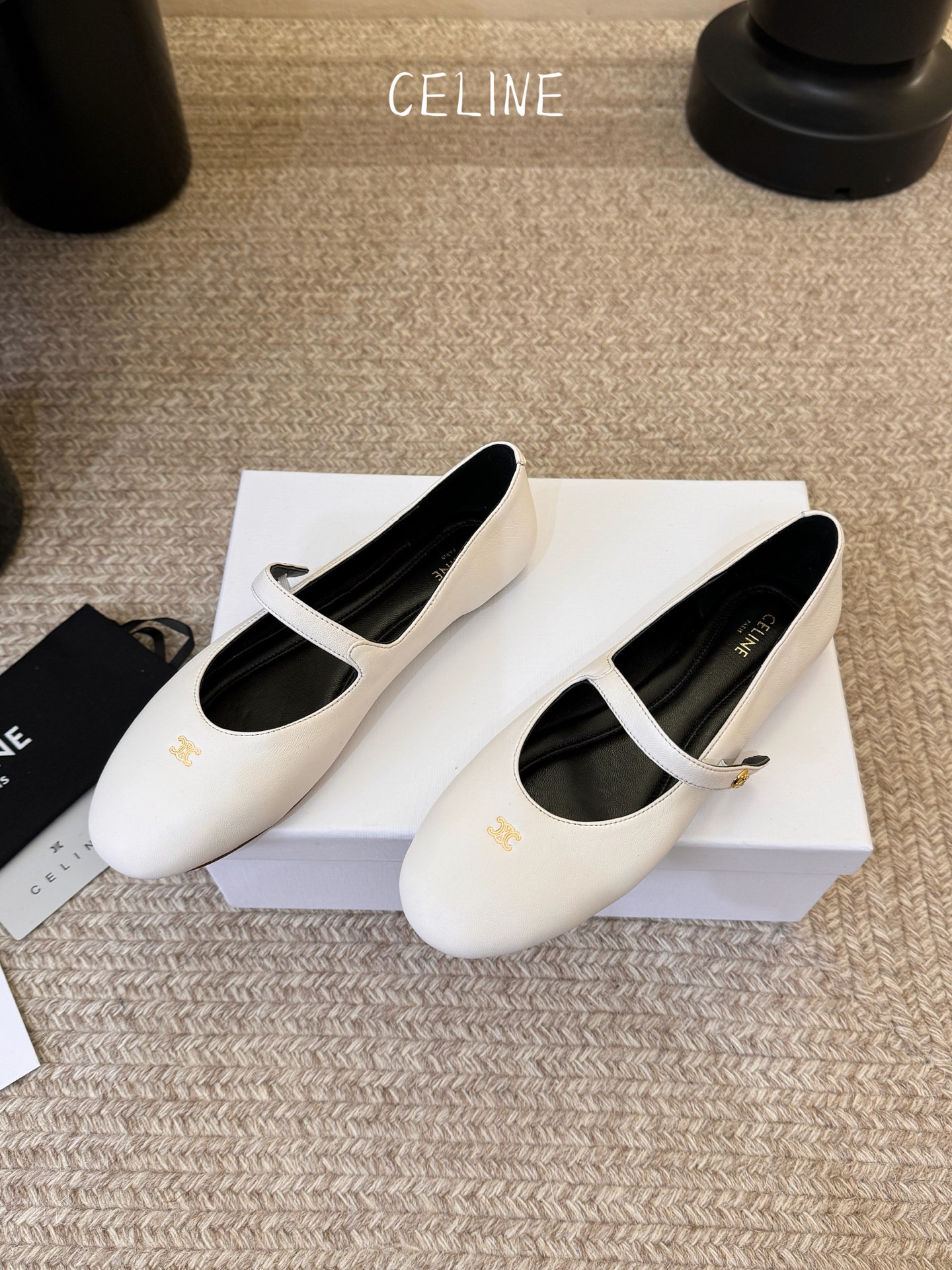 Celine CELINE*赛琳新款玛丽珍平底乐福鞋单鞋