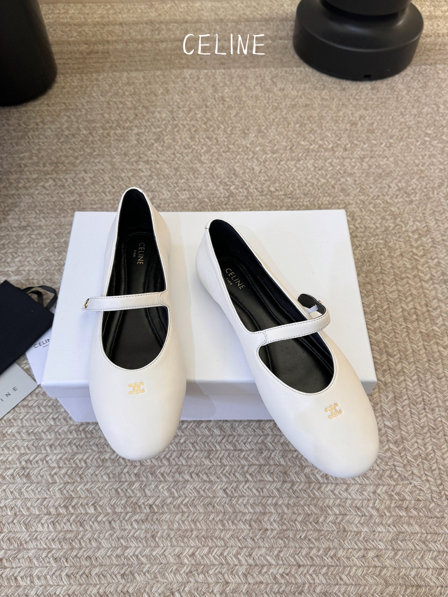 Celine CELINE*赛琳新款玛丽珍平底乐福鞋单鞋