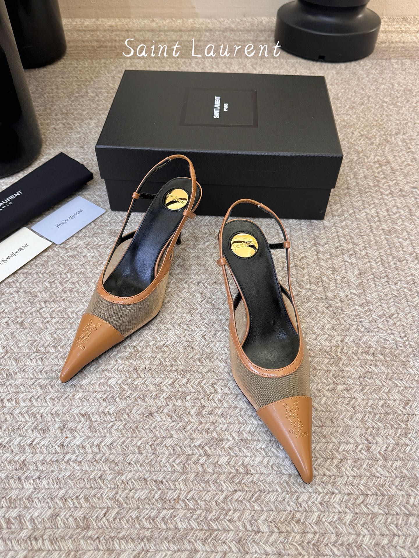 7.5cm Saint Laurent巴黎秀场同步更新豹纹小猫跟真的太好看啦Saint Laurent 