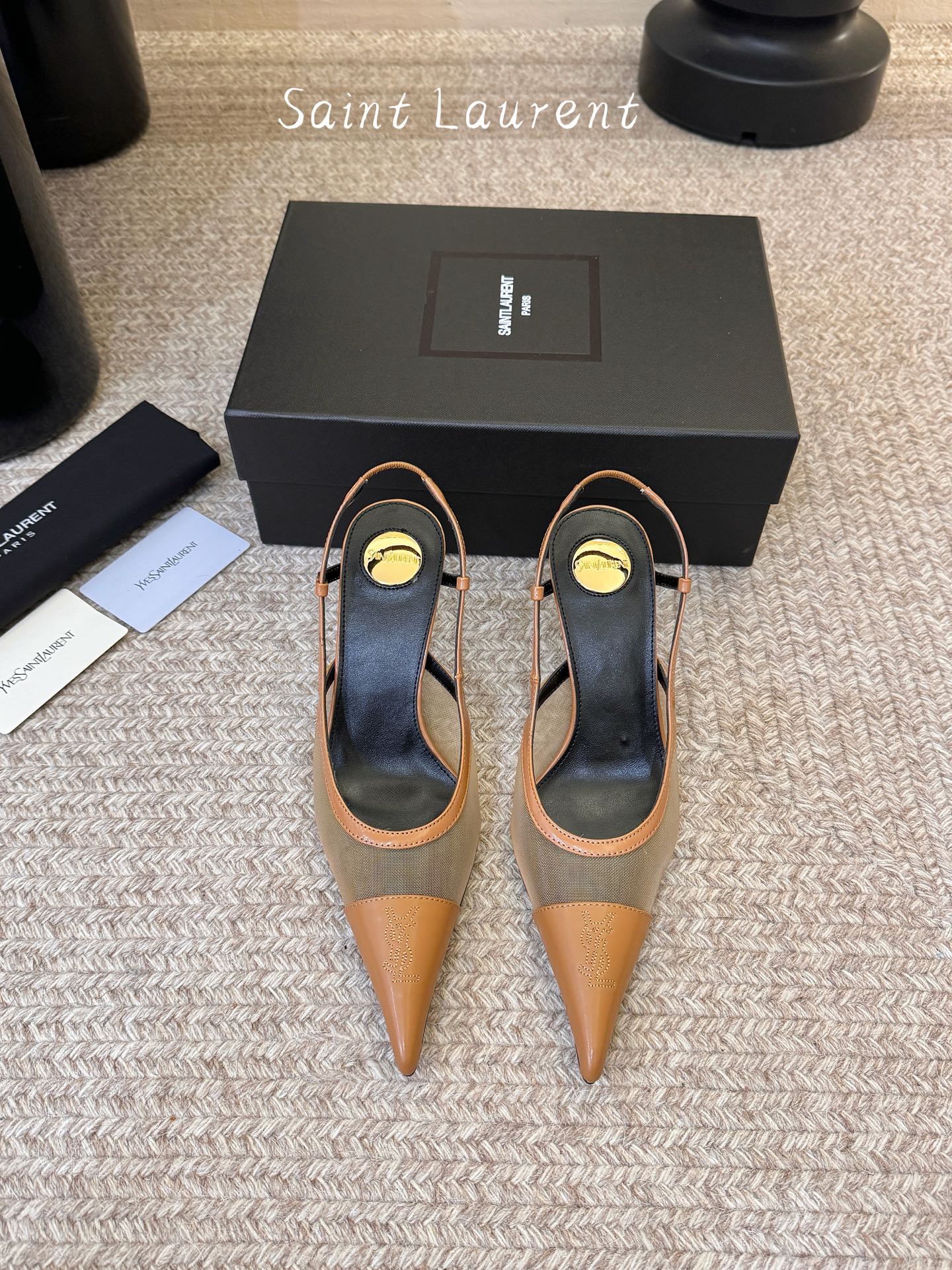 7.5cm Saint Laurent巴黎秀场同步更新豹纹小猫跟真的太好看啦Saint Laurent 