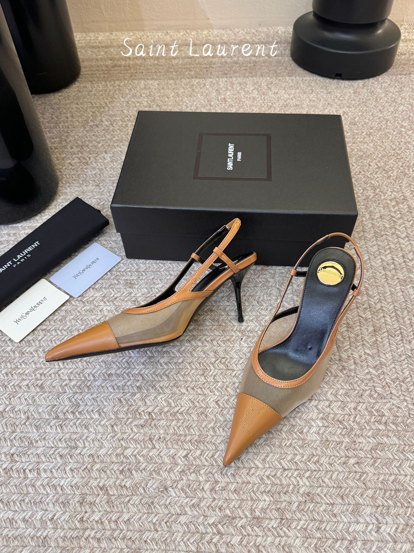7.5cm Saint Laurent巴黎秀场同步更新豹纹小猫跟真的太好看啦Saint Laurent 
