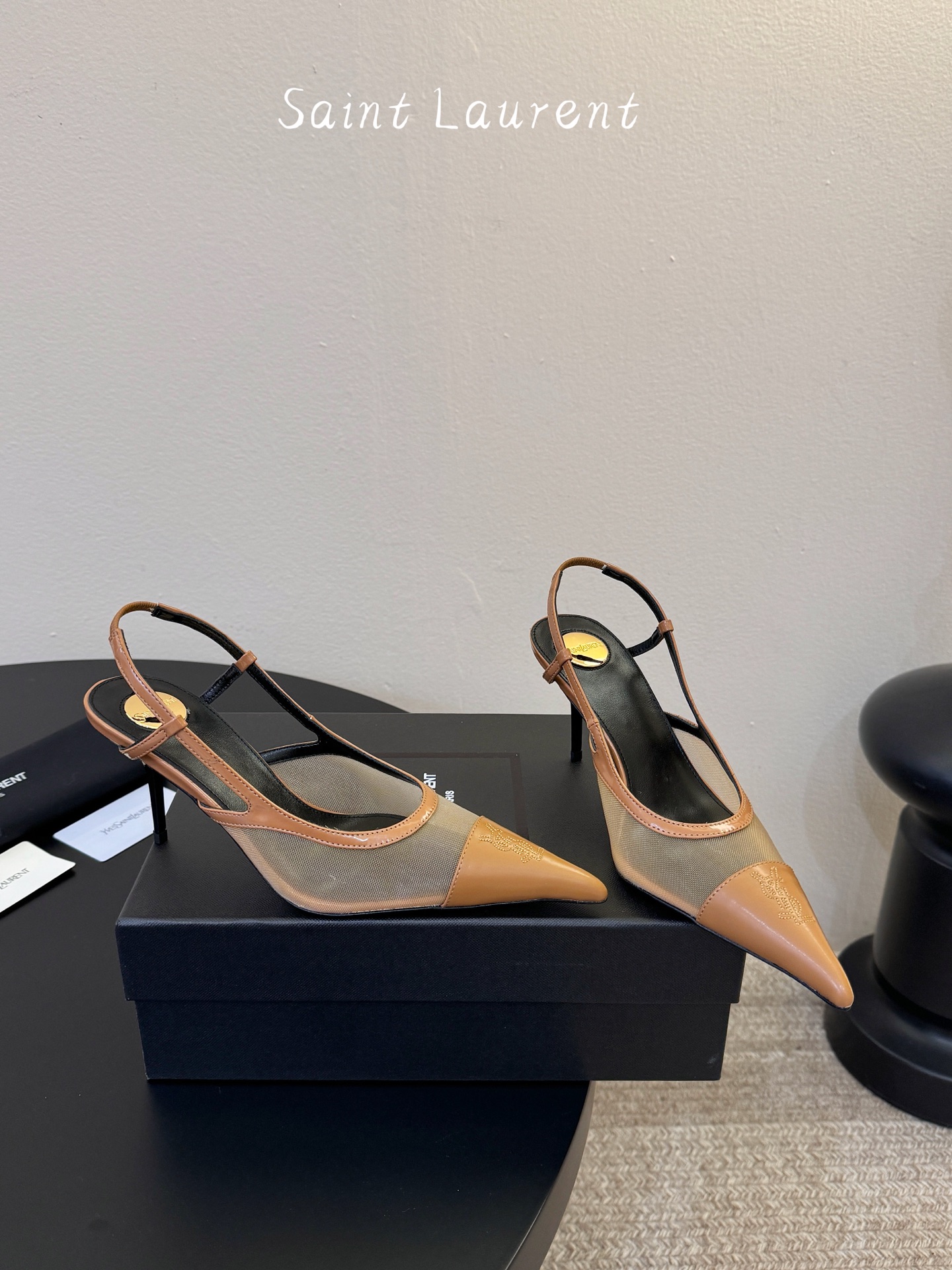 7.5cm Saint Laurent巴黎秀场同步更新豹纹小猫跟真的太好看啦Saint Laurent 