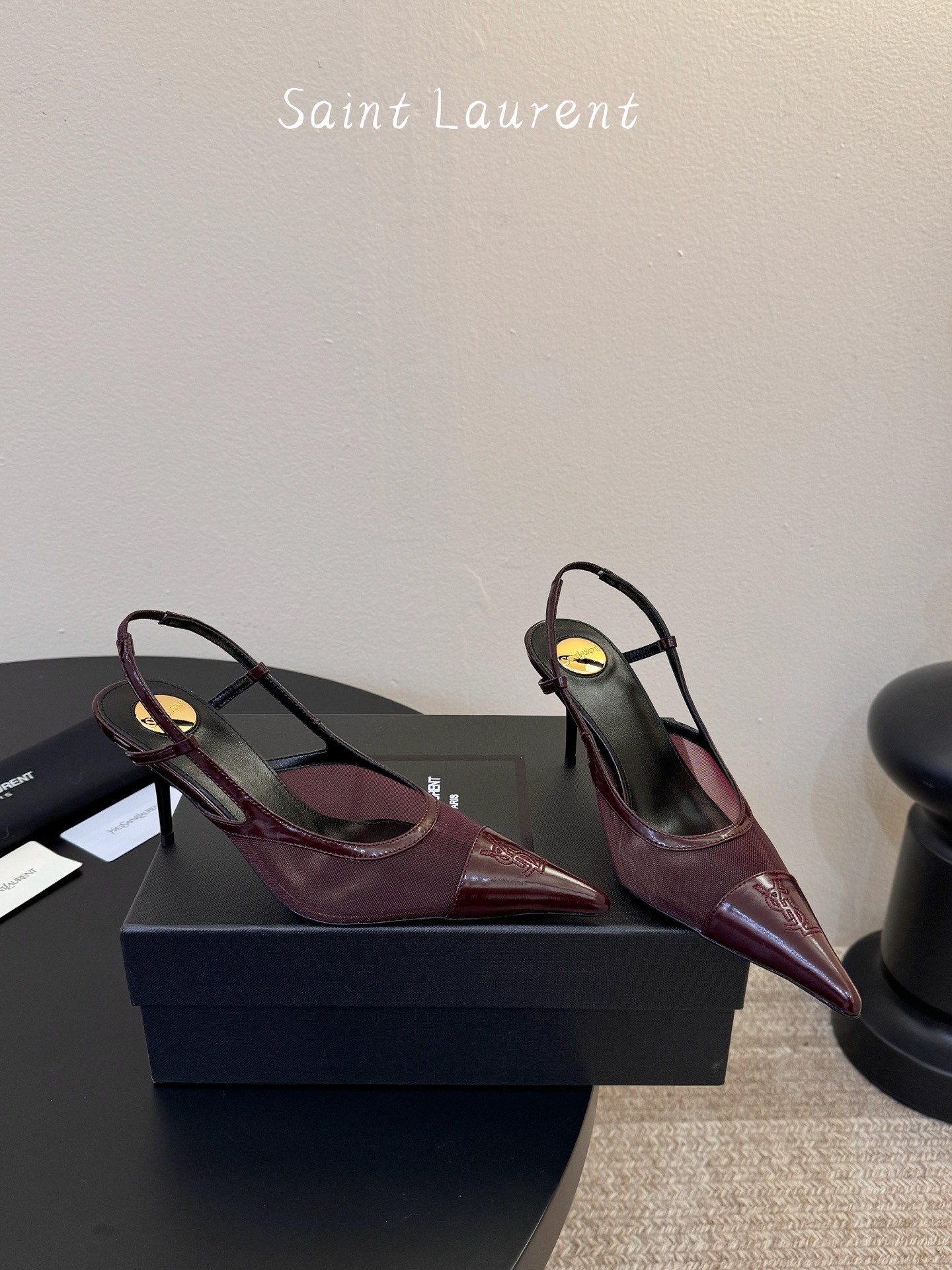7.5cm Saint Laurent巴黎秀场同步更新豹纹小猫跟真的太好看啦Saint Laurent 