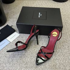 Saint Laurent / YSL圣罗兰金属字母logo高跟凉鞋YSL姐姐的美丽尤物高跟鞋 又是人间 Saint Laurent / YSL圣罗兰金属字母logo高跟凉鞋YSL姐姐的美丽尤物高跟鞋 又是人间