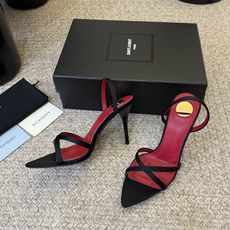 Saint Laurent / YSL圣罗兰金属字母logo高跟凉鞋YSL姐姐的美丽尤物高跟鞋 又是人间 Saint Laurent / YSL圣罗兰金属字母logo高跟凉鞋YSL姐姐的美丽尤物高跟鞋 又是人间