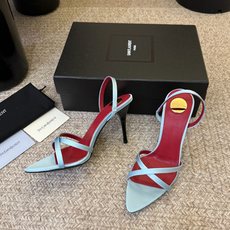 Saint Laurent / YSL圣罗兰金属字母logo高跟凉鞋YSL姐姐的美丽尤物高跟鞋 又是人间 Saint Laurent / YSL圣罗兰金属字母logo高跟凉鞋YSL姐姐的美丽尤物高跟鞋 又是人间