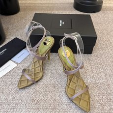 Saint Laurent / YSL圣罗兰金属字母logo高跟凉鞋YSL姐姐的美丽尤物高跟鞋 又是人间 Saint Laurent / YSL圣罗兰金属字母logo高跟凉鞋YSL姐姐的美丽尤物高跟鞋 又是人间