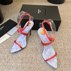 Saint Laurent / YSL圣罗兰金属字母logo高跟凉鞋YSL姐姐的美丽尤物高跟鞋 又是人间 Saint Laurent / YSL圣罗兰金属字母logo高跟凉鞋YSL姐姐的美丽尤物高跟鞋 又是人间