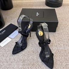 Saint Laurent / YSL圣罗兰金属字母logo高跟凉鞋YSL姐姐的美丽尤物高跟鞋 又是人间 Saint Laurent / YSL圣罗兰金属字母logo高跟凉鞋YSL姐姐的美丽尤物高跟鞋 又是人间