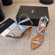 Saint Laurent / YSL圣罗兰金属字母logo高跟凉鞋YSL姐姐的美丽尤物高跟鞋 又是人间 Saint Laurent / YSL圣罗兰金属字母logo高跟凉鞋YSL姐姐的美丽尤物高跟鞋 又是人间