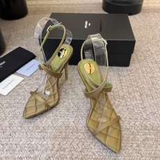 Saint Laurent / YSL圣罗兰金属字母logo高跟凉鞋YSL姐姐的美丽尤物高跟鞋 又是人间 Saint Laurent / YSL圣罗兰金属字母logo高跟凉鞋YSL姐姐的美丽尤物高跟鞋 又是人间
