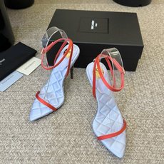 Saint Laurent / YSL圣罗兰金属字母logo高跟凉鞋YSL姐姐的美丽尤物高跟鞋 又是人间 Saint Laurent / YSL圣罗兰金属字母logo高跟凉鞋YSL姐姐的美丽尤物高跟鞋 又是人间