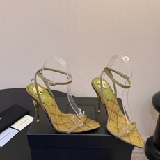 Saint Laurent / YSL圣罗兰金属字母logo高跟凉鞋YSL姐姐的美丽尤物高跟鞋 又是人间 Saint Laurent / YSL圣罗兰金属字母logo高跟凉鞋YSL姐姐的美丽尤物高跟鞋 又是人间